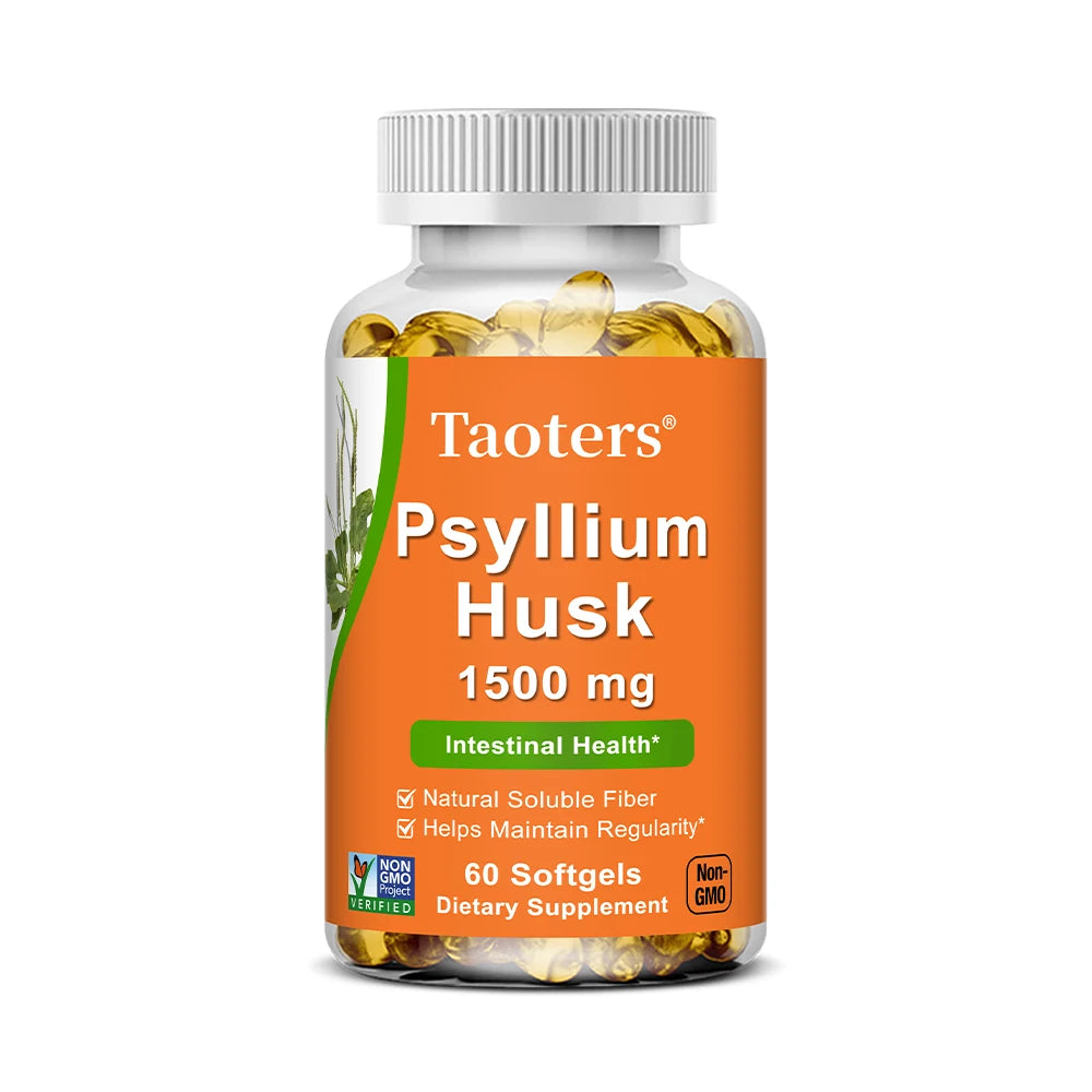 Psyllium Husk – Soluble Fiber for Digestion & Gut Health (120 Capsules)