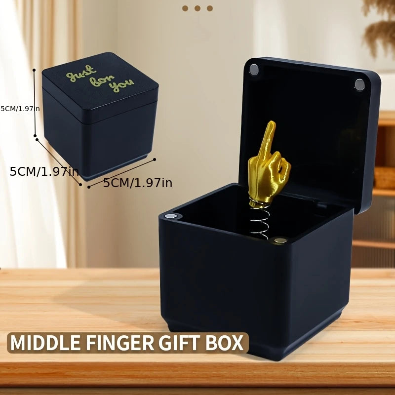 Funny Christmas Prank Gift – Middle Finger in a Box