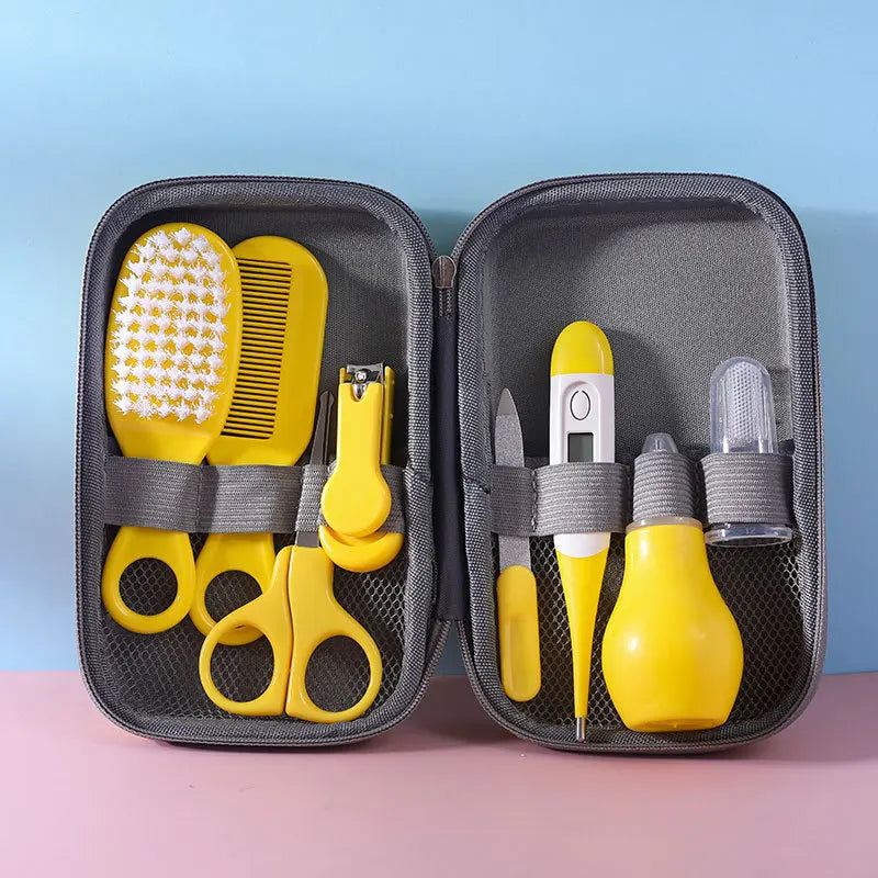 8-Piece Baby Grooming Kit – Clippers, Brush, Comb, Aspirator & Case