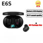 E6S TWS Wireless Earbuds – Bluetooth, Noise-Cancelling, With Microphone