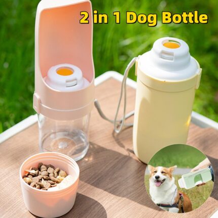 2 In 1 Pet Water Bottle